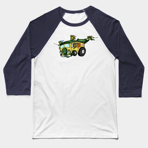 Party Wagon! Baseball T-Shirt by Just Reese Art